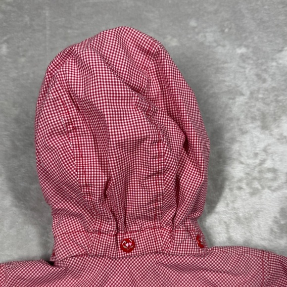 Disney X H&M Winnie the Pooh Vintage Style Red White Gingham Plaid Jacket 6-9M - Picture 11 of 16